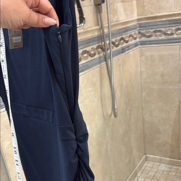 Ann Taylor Black Asymmetrical Sheath Dress - Picture 4 of 6